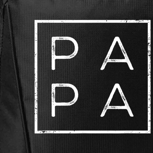 Papa Funny Fathers Day Present For Dad Him Grandpa Dada City Backpack