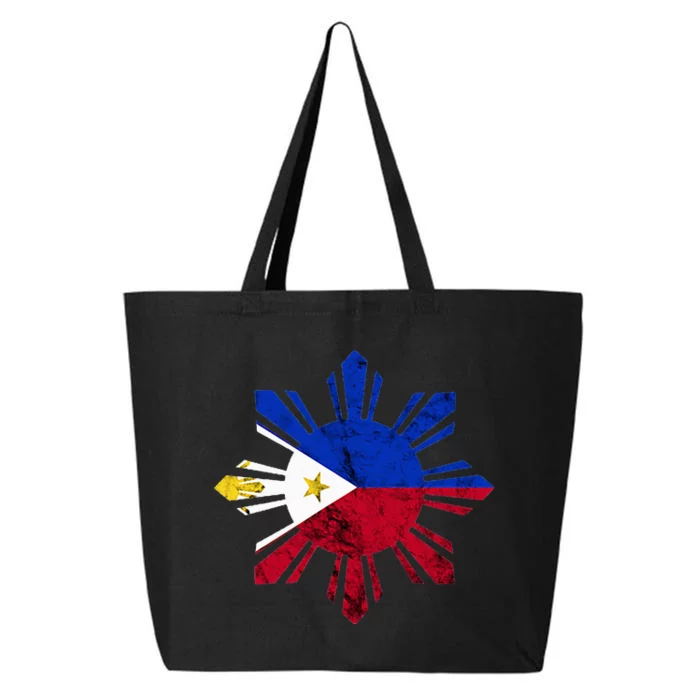 Philippines Filipino Flag Pilipinas Pride Filipino Roots 25L Jumbo Tote