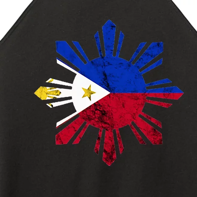 Philippines Filipino Flag Pilipinas Pride Filipino Roots Women’s Perfect Tri Rocker Tank