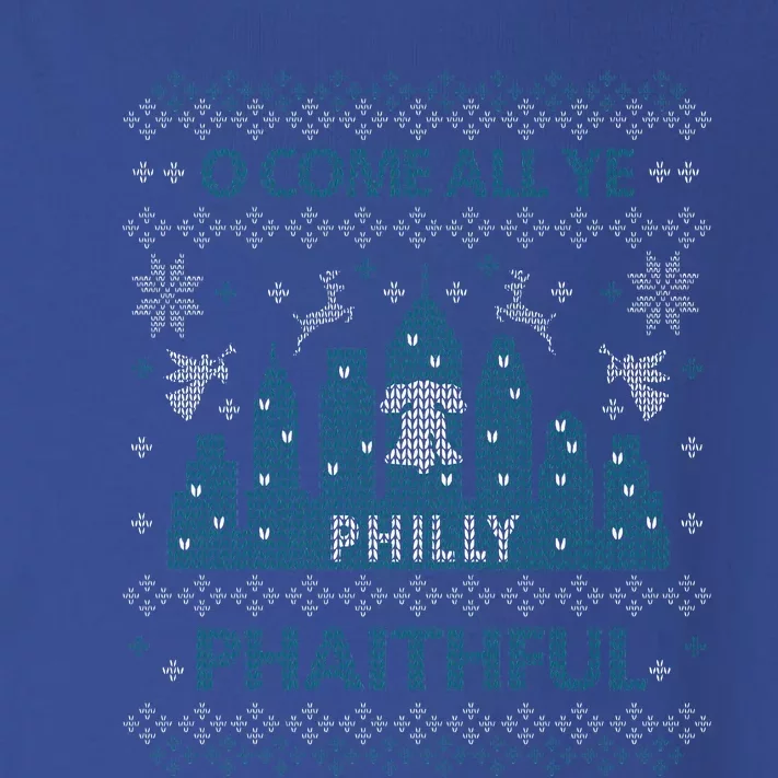 Philly Faithful Funny Philadelphia Philly Fan Ugly Christmas Toddler Long Sleeve Shirt