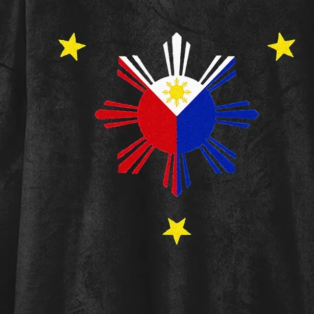 PHILIPPINES FLAG FILIPINO PINOY PINAY PRIDE MANILA Hooded Wearable Blanket