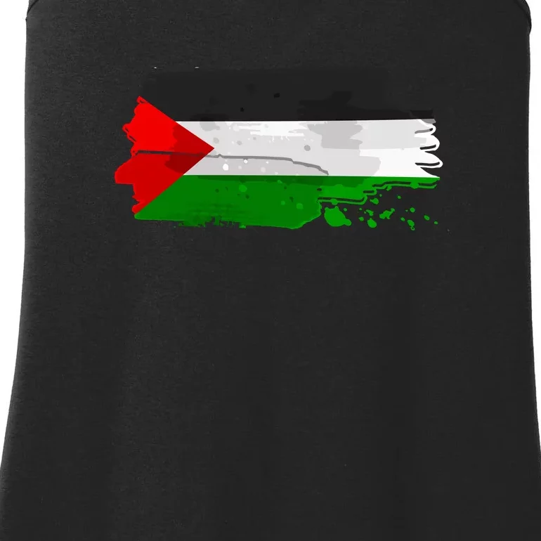 Palestine Flag Free Palestine Ladies Essential Tank