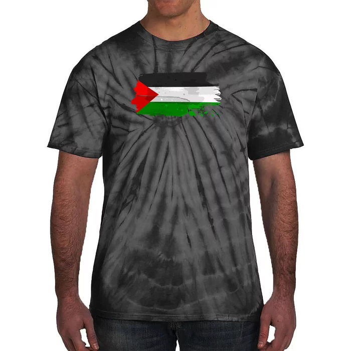 Palestine Flag Free Palestine Tie-Dye T-Shirt