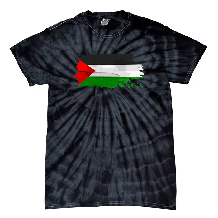 Palestine Flag Free Palestine Tie-Dye T-Shirt