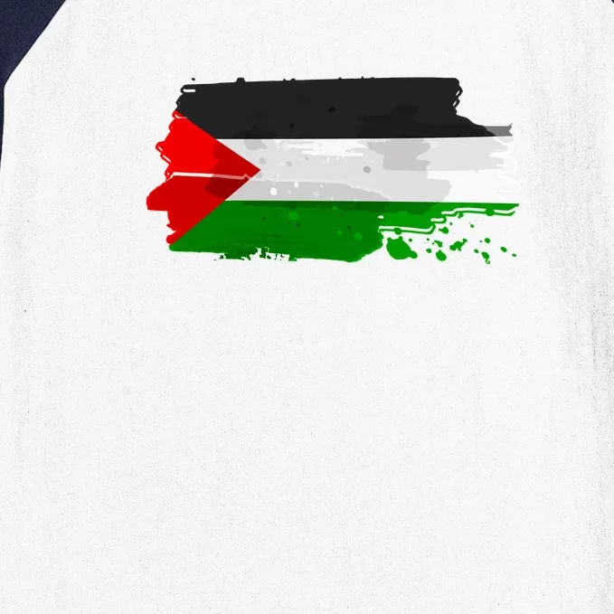 Palestine Flag Free Palestine Baseball Sleeve Shirt