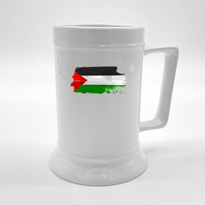 Palestine Flag Free Palestine Front & Back Beer Stein