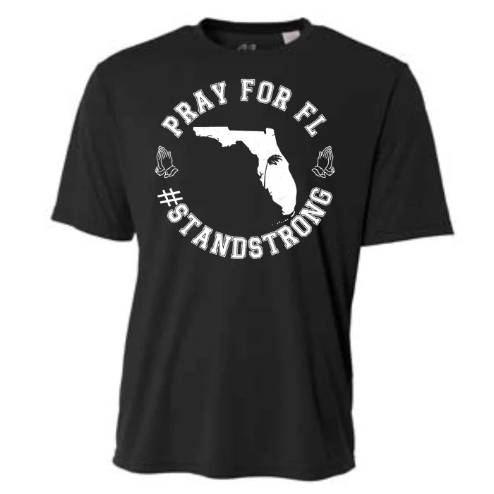 Pray For Florida Stand Strong Hurricane Cooling Performance Crew T-Shirt