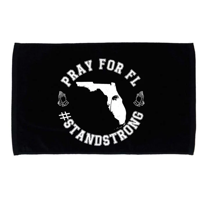 Pray For Florida Stand Strong Hurricane Microfiber Hand Towel