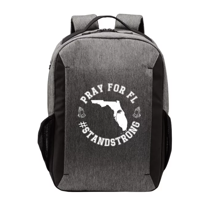 Pray For Florida Stand Strong Hurricane Vector Backpack