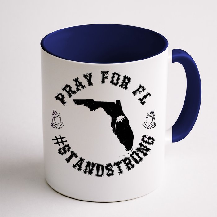 Pray For Florida Stand Strong Hurricane Front & Back Coffee Mug