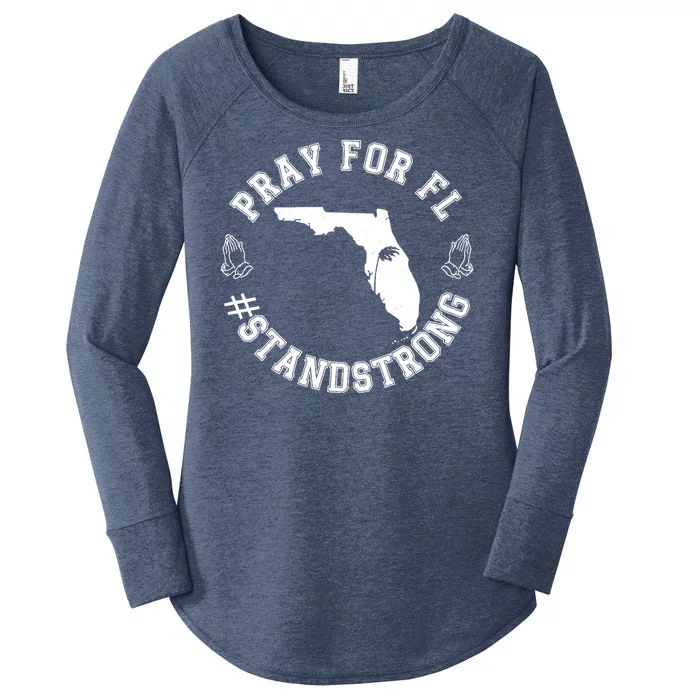 Pray For Florida Stand Strong Hurricane Women's Perfect Tri Tunic Long Sleeve Shirt