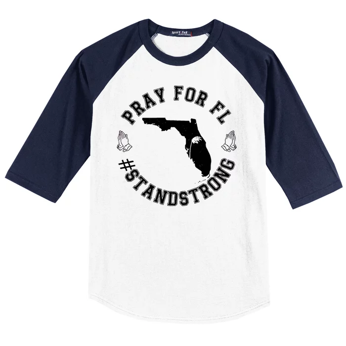 Pray For Florida Stand Strong Hurricane Baseball Sleeve Shirt