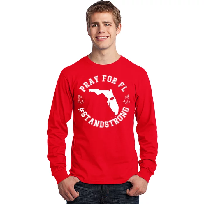 Pray For Florida Stand Strong Hurricane Long Sleeve Shirt