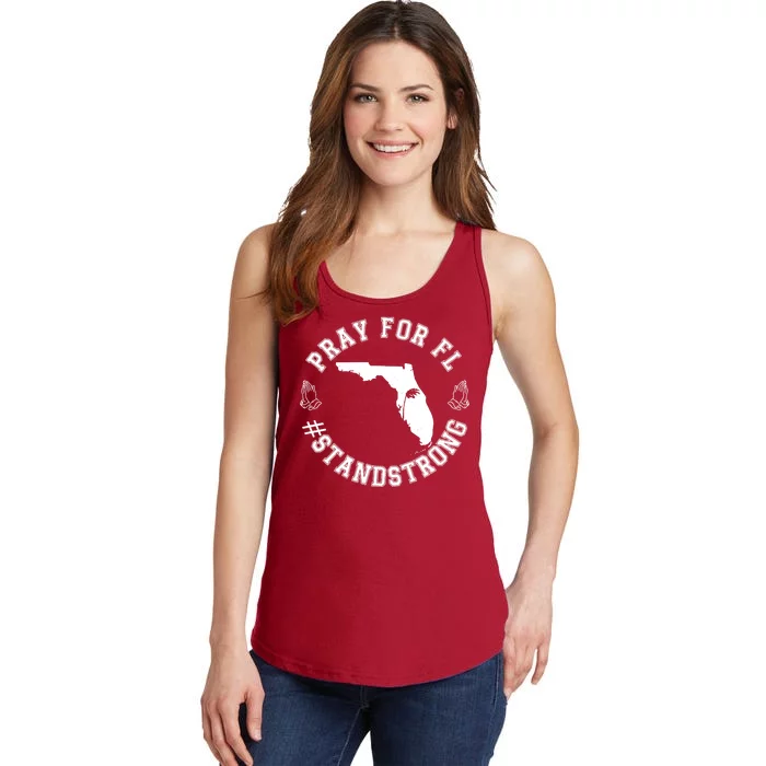 Pray For Florida Stand Strong Hurricane Ladies Essential Tank