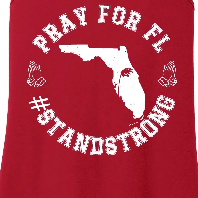 Pray For Florida Stand Strong Hurricane Ladies Essential Tank