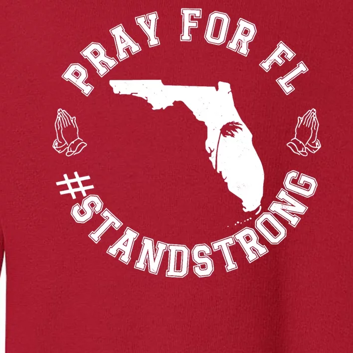 Pray For Florida Stand Strong Hurricane Toddler Sweatshirt