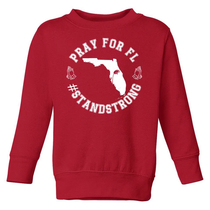 Pray For Florida Stand Strong Hurricane Toddler Sweatshirt