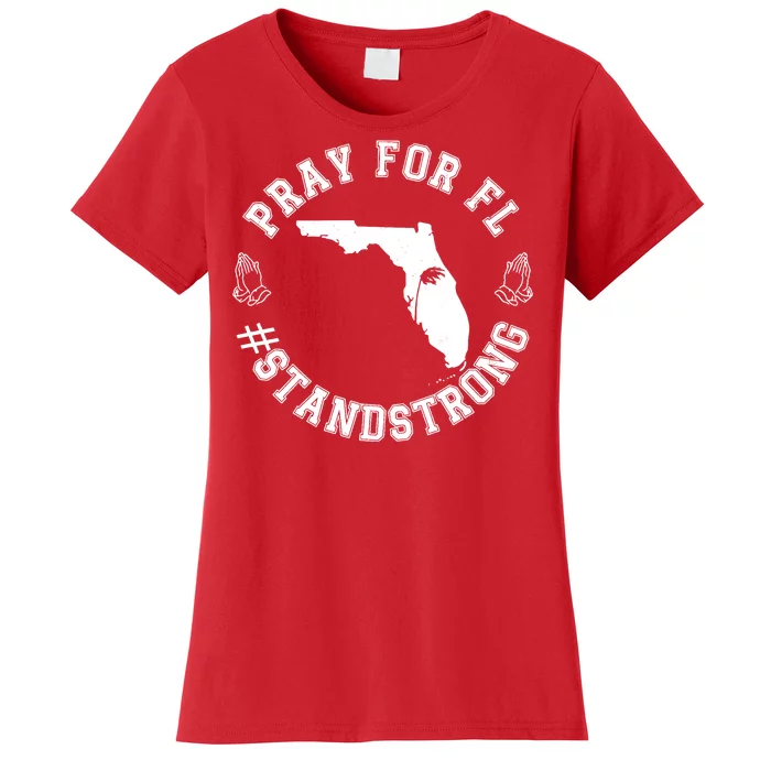 Pray For Florida Stand Strong Hurricane Women's T-Shirt