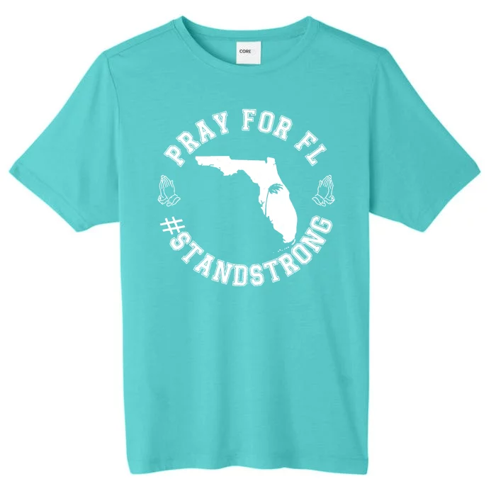 Pray For Florida Stand Strong Hurricane ChromaSoft Performance T-Shirt