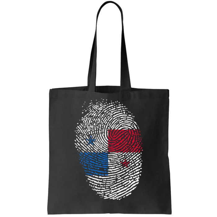 Panamanian Flag Fingerprint Panama Tote Bag