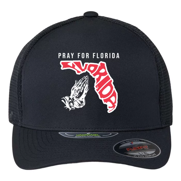 Pray For Florida Hurricane Milton Awareness Flexfit Unipanel Trucker Cap