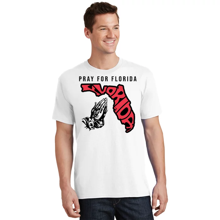 Pray For Florida Hurricane Milton Awareness T-Shirt