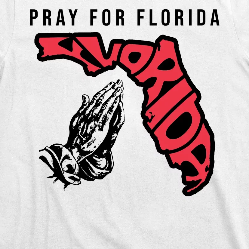 Pray For Florida Hurricane Milton Awareness T-Shirt