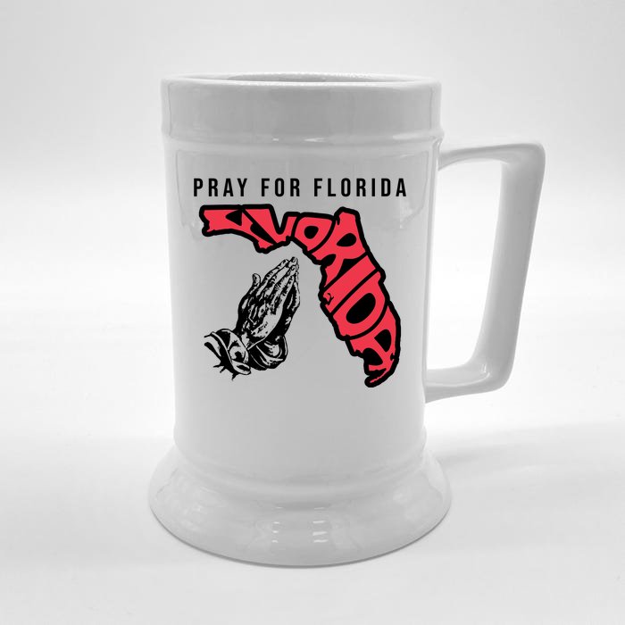 Pray For Florida Hurricane Milton Awareness Front & Back Beer Stein