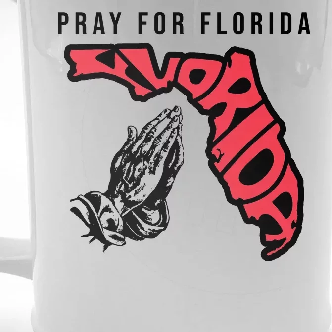 Pray For Florida Hurricane Milton Awareness Front & Back Beer Stein