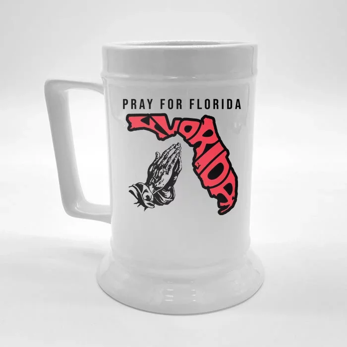 Pray For Florida Hurricane Milton Awareness Front & Back Beer Stein