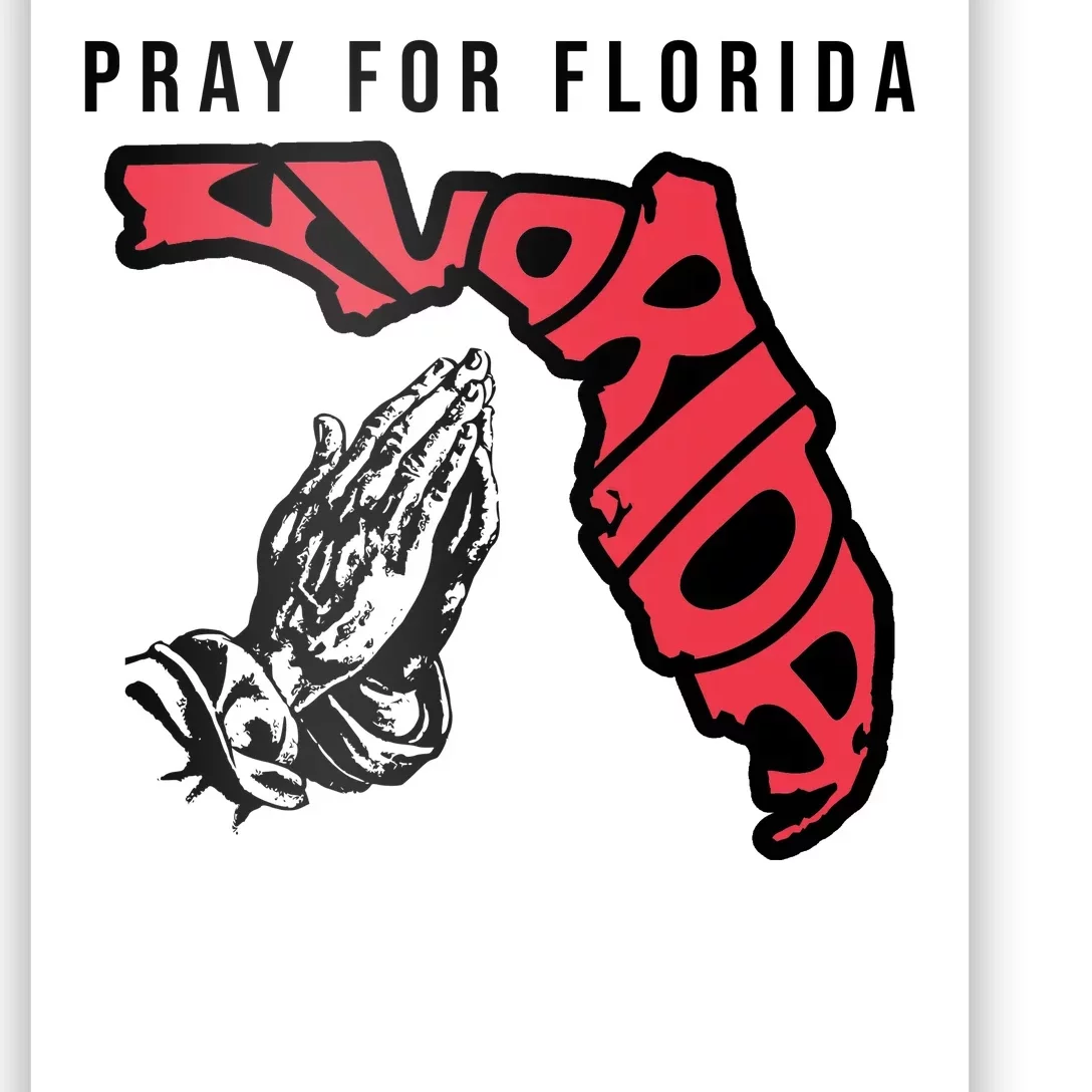 Pray For Florida Hurricane Milton Awareness Poster