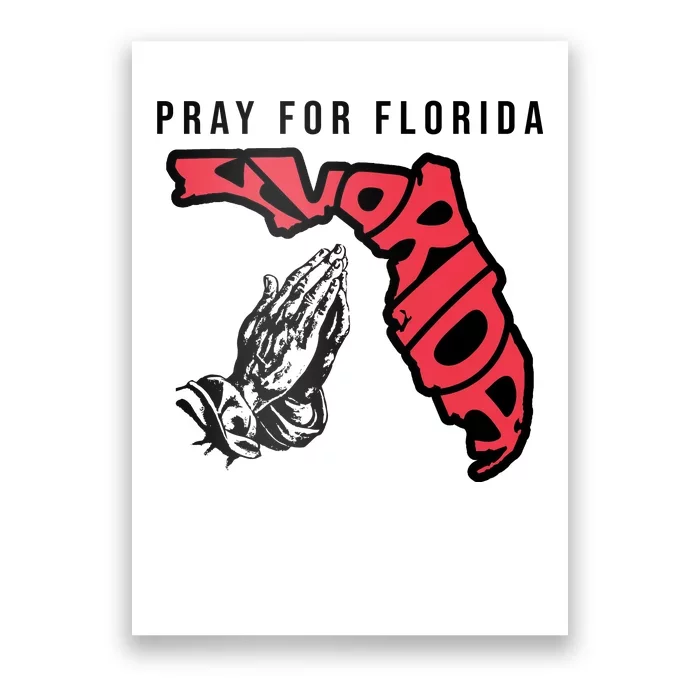 Pray For Florida Hurricane Milton Awareness Poster