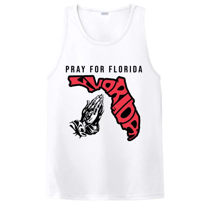 Pray For Florida Hurricane Milton Awareness Performance Tank