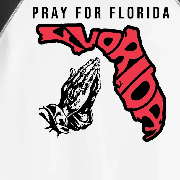 Pray For Florida Hurricane Milton Awareness Toddler Fine Jersey T-Shirt