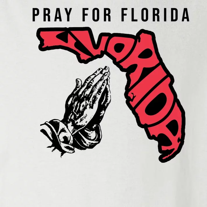 Pray For Florida Hurricane Milton Awareness Toddler Long Sleeve Shirt