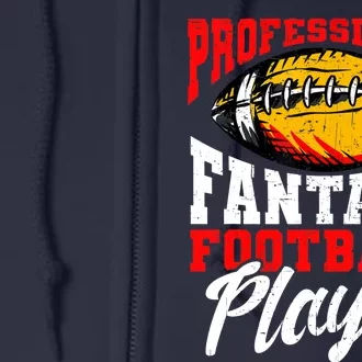 Professional Fantasy Football Player, Fantasy Football Full Zip Hoodie