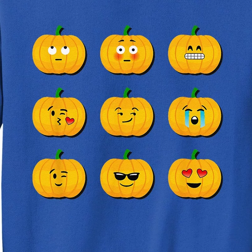 Pumpkin Faces For Halloween Graphic Sweatshirt