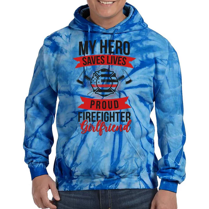 Proud Firefighter Friend Fire Friend Cool Gift Tie Dye Hoodie