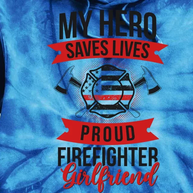 Proud Firefighter Friend Fire Friend Cool Gift Tie Dye Hoodie