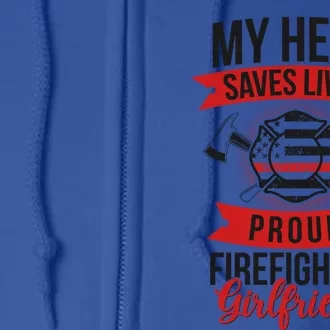 Proud Firefighter Friend Fire Friend Cool Gift Full Zip Hoodie