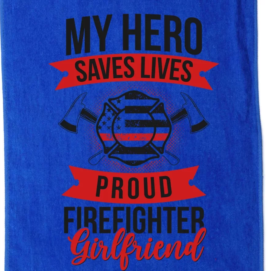 Proud Firefighter Friend Fire Friend Cool Gift Platinum Collection Golf Towel