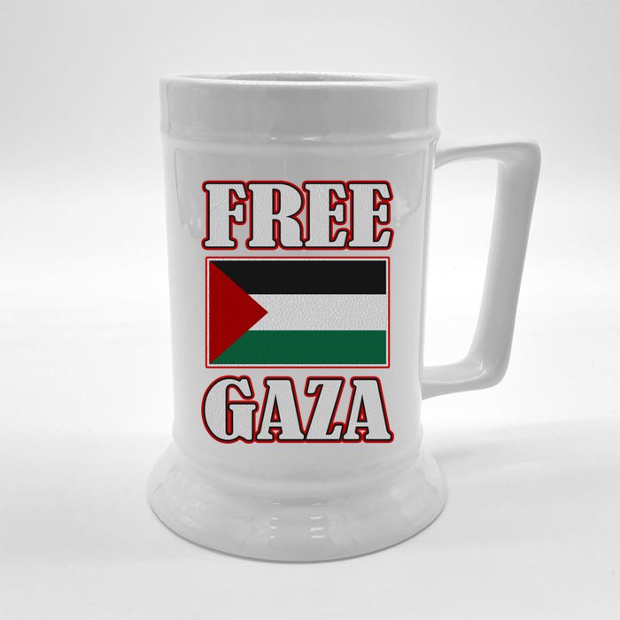 Palestine Flag Free Gaza Save Palestine Gaza Palestina Gift Front & Back Beer Stein