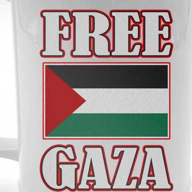 Palestine Flag Free Gaza Save Palestine Gaza Palestina Gift Front & Back Beer Stein