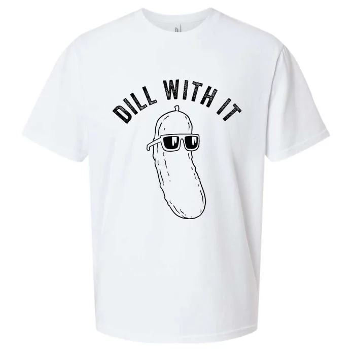 Pickle Funny Food Dill With It Pickle Sueded Cloud Jersey T-Shirt