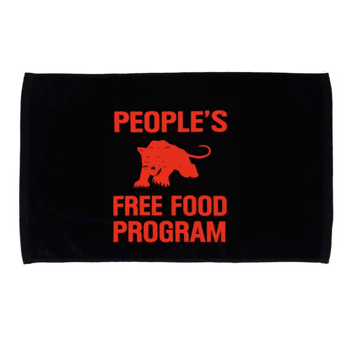 Peoples Free Food Program Vintage Social Justice Gift Microfiber Hand Towel