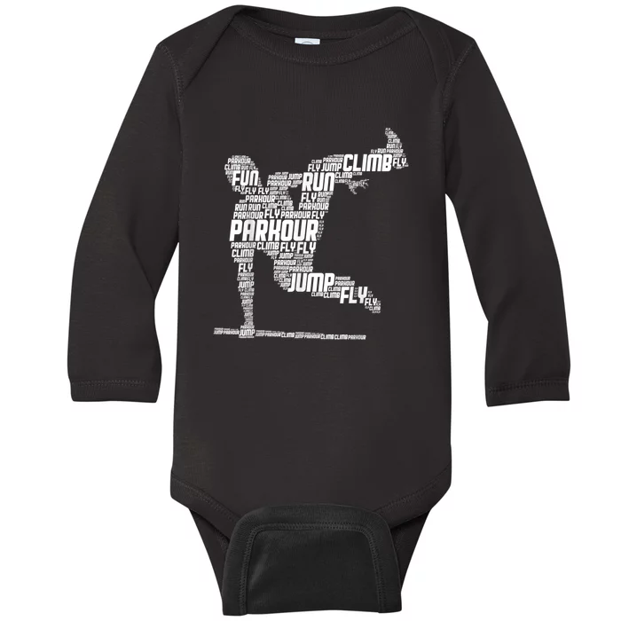 Parkour Freerunner Freerunning Traceur Kids Men Boys Baby Long Sleeve Bodysuit