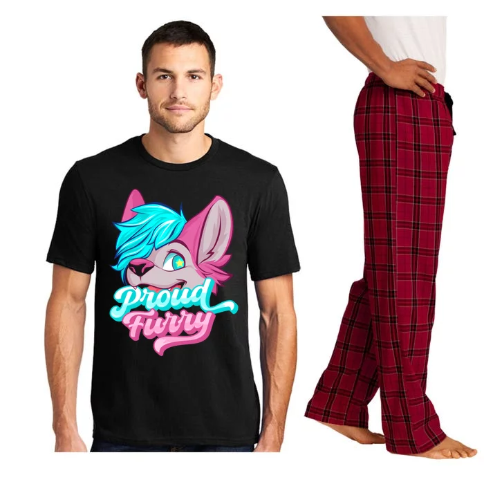 Proud Furry Fandom Cosplay Animal Lover Furries Furry Person Gift Pajama Set