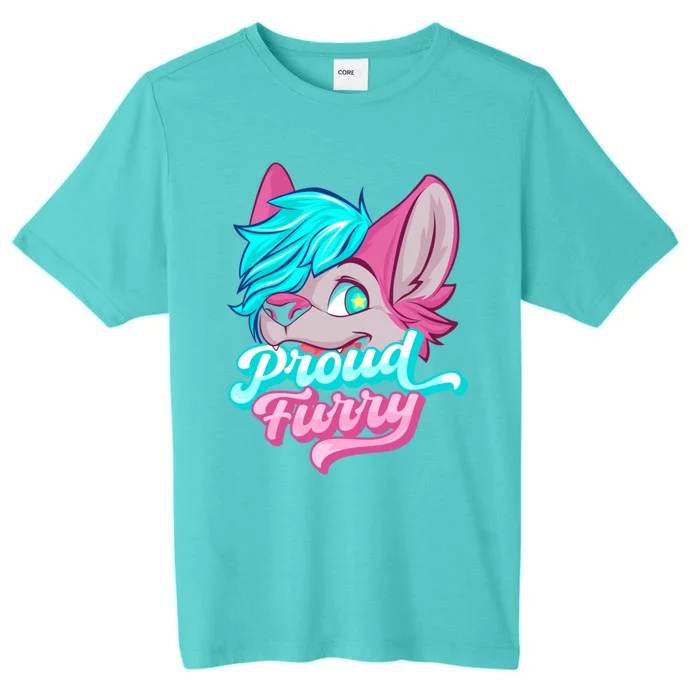 Proud Furry Fandom Cosplay Animal Lover Furries Furry Person Gift ChromaSoft Performance T-Shirt