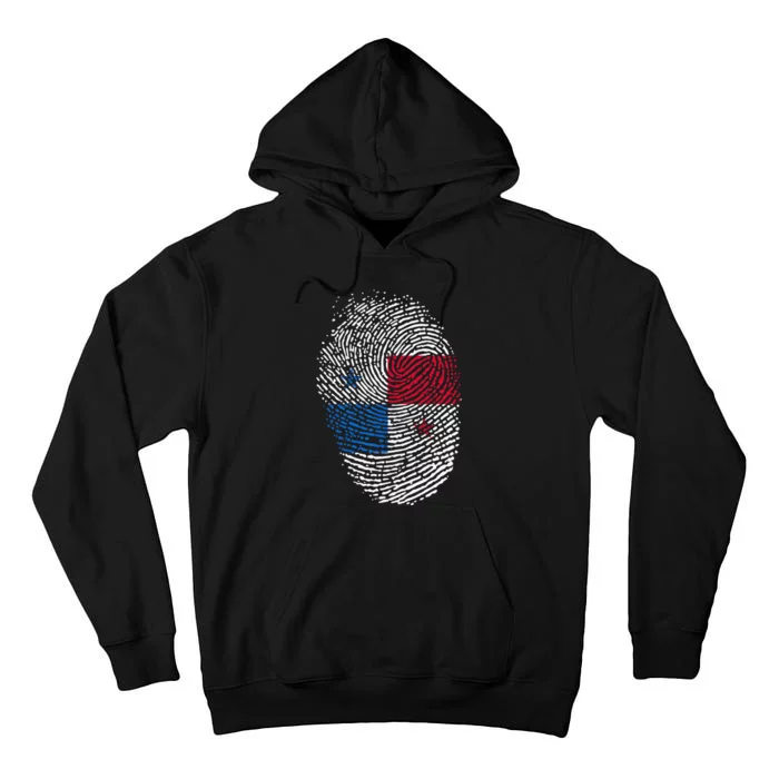 Panamanian Flag Fingerprint Panama Tall Hoodie