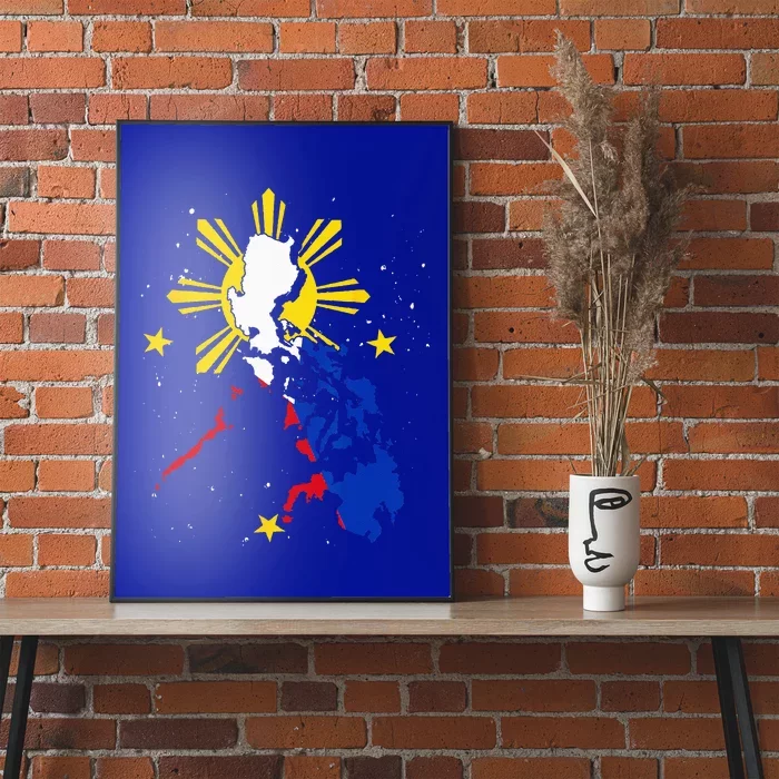 Philippines Flag Filipino Pride Pinoy Heritage Philippines Poster